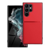 OEM Samsung Galaxy S22 Ultra 5G hátlap tok, telefon tok, stílusos, prémium, piros, Noble Case