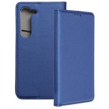 OEM Samsung Galaxy S23 5G könyvtok, fliptok, telefon tok, bankkártyatartós, mágneszáras, sötétkék, Smart Case book