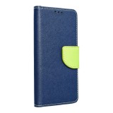OEM Samsung Galaxy S23 5G könyvtok, fliptok, telefon tok, bankkártyatartós, mágneszáras, sötétkék-zöld, Fancy