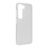 OEM Samsung Galaxy S23 5G szilikon tok, hátlaptok, telefon tok, csillámos, ezüst, Glitter