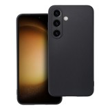 OEM Samsung Galaxy S23 FE 5G szilikon tok, hátlaptok, telefon tok, matt, velúr belsővel, fekete, Silicon