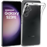 OEM Samsung Galaxy S23 FE 5G szilikon tok, hátlaptok, telefon tok, vastag, kamera védelemmel, átlátszó, 2mm