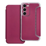 OEM Samsung Galaxy S23 Plus 5G (S23+ 5G) könyvtok, fliptok, telefon tok, bankkártyatartós, mágneszáras, erősített sarkú, bordó, Piano Book