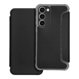 OEM Samsung Galaxy S23 Plus 5G (S23+ 5G) könyvtok, fliptok, telefon tok, bankkártyatartós, mágneszáras, erősített sarkú, fekete, Piano Book