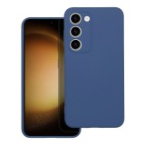 OEM Samsung Galaxy S23 Plus 5G (S23+ 5G) szilikon tok, hátlaptok, telefon tok, velúr belsővel, matt, kék, Silicone