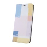 OEM Samsung Galaxy S23 Ultra 5G könyvtok, fliptok, telefon tok, mágneszáras, bankkártyatartós, Smart Trendy Pastel Square
