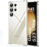 OEM Samsung Galaxy S23 Ultra 5G szilikon tok, hátlaptok, telefon tok, erősített sarkokkal, átlátszó, Anti Shock, 1.5mm