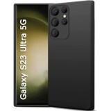 OEM Samsung Galaxy S23 Ultra 5G szilikon tok, hátlaptok, telefon tok, matt, fekete