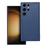 OEM Samsung Galaxy S23 Ultra 5G szilikon tok, hátlaptok, telefon tok, matt, sötétkék, Soft