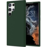 OEM Samsung Galaxy S23 Ultra 5G szilikon tok, hátlaptok, telefon tok, matt, zöld