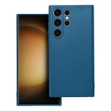 OEM Samsung Galaxy S23 Ultra 5G szilikon tok, telefon tok, hátlaptok, matt, kék, Matt case