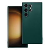 OEM Samsung Galaxy S23 Ultra 5G szilikon tok, telefon tok, hátlaptok, matt, zöld, Matt case