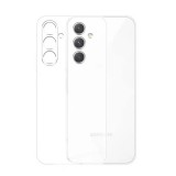 OEM Samsung Galaxy S24 5G szilikon tok, hátlaptok, telefon tok, vastag, átlátszó, kamera védelemmel, 2mm