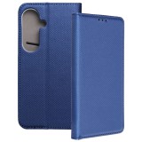 OEM Samsung Galaxy S24 FE 5G könyvtok, fliptok, telefon tok, mágneszáras, bankkártyatartós, sötétkék