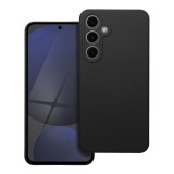 OEM Samsung Galaxy S24 FE 5G szilikon tok, hátlaptok, telefon tok, velúr belsővel, matt, fekete, Silicone