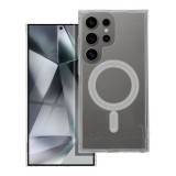 OEM Samsung Galaxy S24 Ultra 5G hátlaptok, telefon tok, MagSafe kompatibilis, átlátszó, Mag Cover