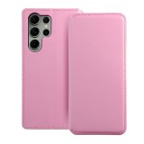 OEM Samsung Galaxy S24 Ultra 5G könyvtok, fliptok, telefon tok, bankkártyatartós, mágneszáras, rózsaszín, Dual Pocket