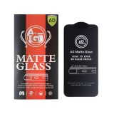 OEM Samsung Galaxy S24 Ultra 5G matt 6D üvegfólia – teljes kijelzős, ujjlenyomat-olvasó kompatibilis, fekete keretes, 9H edzett (anti-glare)