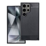 OEM Samsung Galaxy S24 Ultra 5G szilikon tok, hátlaptok, telefon tok, karbon mintás, fekete, Carbon case