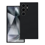 OEM Samsung Galaxy S24 Ultra 5G szilikon tok, hátlaptok, telefon tok, velúr belsővel, matt, fekete, Silicone