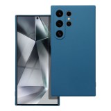 OEM Samsung Galaxy S24 Ultra 5G szilikon tok, telefon tok, hátlaptok, matt, kék, Matt case