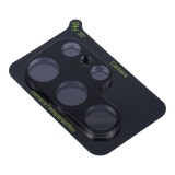 OEM Samsung Galaxy S24 Ultra 5G üvegfólia, tempered glass, edzett, 3D, kamera védő, lencsevédő, fekete