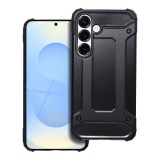 OEM Samsung Galaxy S25 5G hátlap tok, telefon tok, ütésálló, fekete, Armor