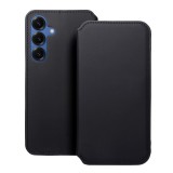 OEM Samsung Galaxy S25 5G könyvtok, fliptok, telefon tok, bankkártyatartós, mágneszáras, fekete, Dual Pocket