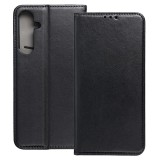 OEM Samsung Galaxy S25 5G könyvtok, fliptok, telefon tok, bankkártyatartós, mágneszáras, fekete, Smart Magneto