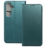 OEM Samsung Galaxy S25 FE 5G könyvtok, fliptok, telefon tok, bankkártyatartós, mágneszáras, zöld, Smart Magneto