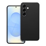 OEM Samsung Galaxy S25 Plus 5G (S25+ 5G) szilikon tok, hátlaptok, telefon tok, velúr belsővel, matt, fekete, Silicone