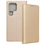 OEM Samsung Galaxy S25 Ultra 5G könyvtok, fliptok, telefon tok, bankkártyatartós, mágneszáras, arany, Smart Case book