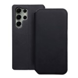OEM Samsung Galaxy S25 Ultra 5G könyvtok, fliptok, telefon tok, bankkártyatartós, mágneszáras, fekete, Dual Pocket