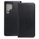 OEM Samsung Galaxy S25 Ultra 5G könyvtok, fliptok, telefon tok, bankkártyatartós, mágneszáras, fekete, Smart Magneto