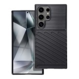 OEM Samsung Galaxy S25 Ultra 5G szilikon tok, hátlap tok, ütésálló, fekete, Thunder