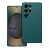 OEM Samsung Galaxy S25 Ultra 5G szilikon tok, telefon tok, hátlaptok, matt, zöld, Matt case