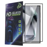 OEM Samsung Galaxy S25 Ultra 5G üvegfólia, tempered glass, előlapi, 9D, edzett, hajlított, fekete kerettel