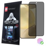 OEM Samsung Galaxy S26 5G Privacy üvegfólia – 9H edzett, teljes képernyős, ujjlenyomat-olvasó kompatibilis, fekete keretes