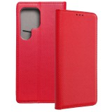 OEM Samsung Galaxy S26 Ultra 5G könyvtok, fliptok, telefon tok, bankkártyatartós, mágneszáras, piros, Smart Case book