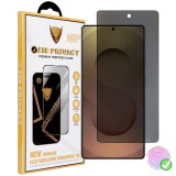 OEM Samsung Galaxy S26 Ultra 5G Privacy üvegfólia – 9H, fekete keretes, ujjlenyomat-olvasó kompatibilis | OG Premium