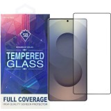 OEM Samsung Galaxy S26 Ultra 5G üvegfólia – teljes kijelzős, 9H edzett, fekete keretes, 5D