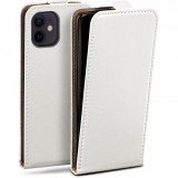 OEM Samsung Galaxy S6 fliptok, telefon tok, szilikon keretes, fehér