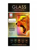 OEM Samsung Galaxy S9 Plus SM-G965 üvegfólia, tempered glass, előlapi, 3D, edzett, hajlított, fekete kerettel,