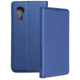 OEM Samsung Galaxy Xcover 5 könyvtok, fliptok, telefon tok, bankkártyatartós, mágneszáras, sötétkék, Smart Case book