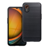 OEM Samsung Galaxy Xcover7 5G szilikon tok, hátlaptok, telefon tok, karbon mintás, fekete, Carbon case