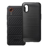 OEM Samsung Galaxy Xcover7 5G szilikon tok, hátlaptok, telefon tok, karbon mintás, fekete, Carbon case