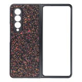 OEM Samsung Galaxy Z Fold4 5G hátlap tok, telefon tok, műanyag, csillámos, fekete, Shining case