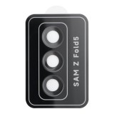 OEM Samsung Galaxy Z Fold5 5G üvegfólia, tempered glass, edzett, 3D, kamera védő, lencsevédő, fekete