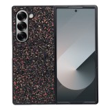 OEM Samsung Galaxy Z Fold6 5G hátlap tok, telefon tok, műanyag, csillámos, fekete, Shining case