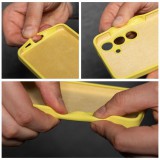 OEM SILICONE 2mm tok Xiaomi Redmi 14C - sárga